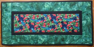 Tui in Pohutukawa Table Runner
