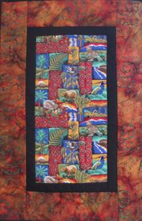 NZ Icons terracotta Wall Hanging