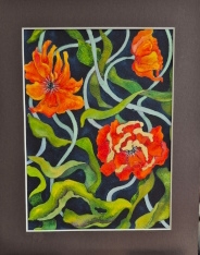 Poppies with Gold